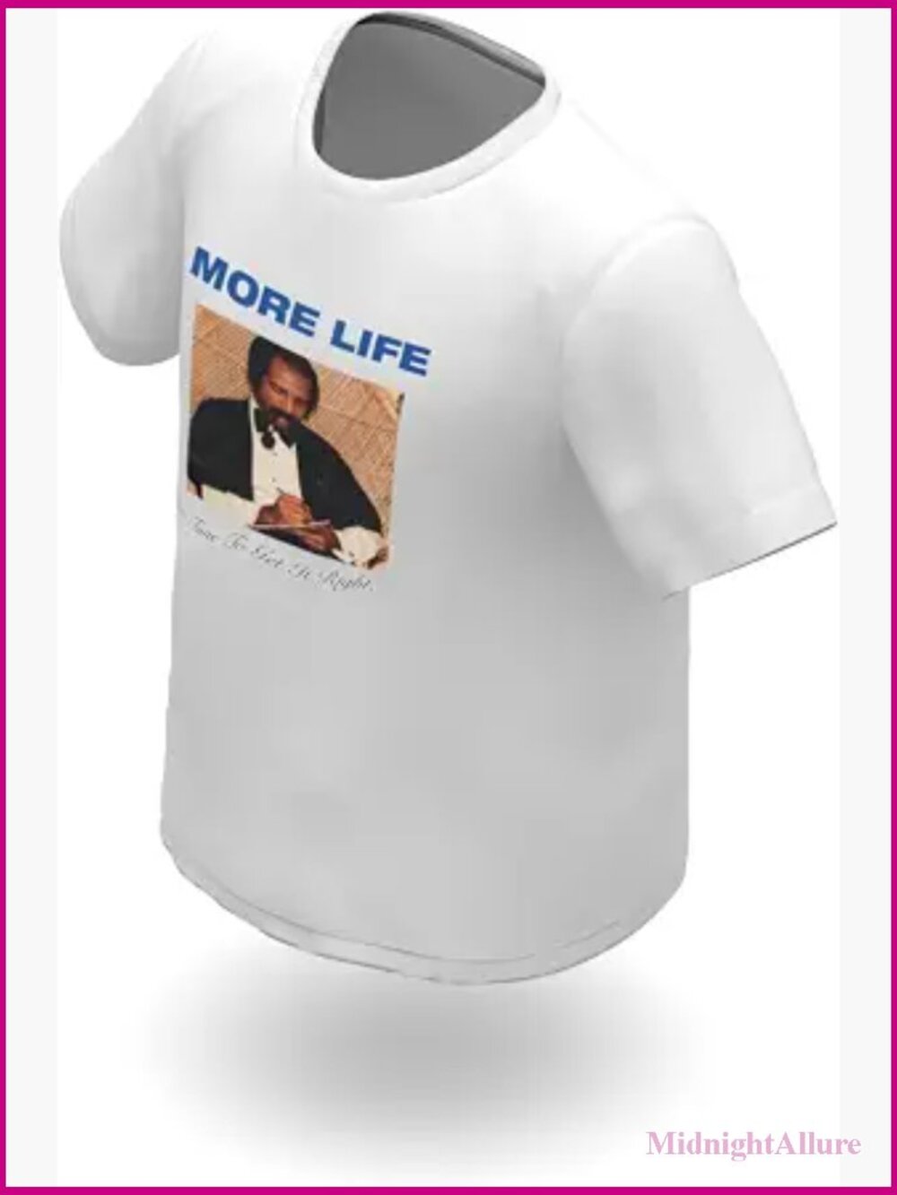 Official More Life Album Cover Graphic Tee Heavyweight Cotton